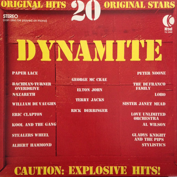 Various – Dynamite – 1974 – Classic Rock / Soul / Disco / Contemporary / Folk Rock / Vocal (vinyl lp)