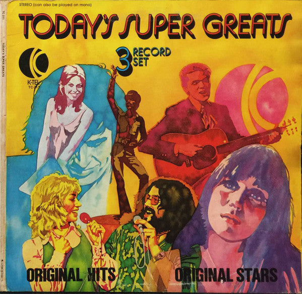 Various – Today's Super Greats – 1973 – Pop Rock / Soul / Funk / Classic Rock (vinyl lp)