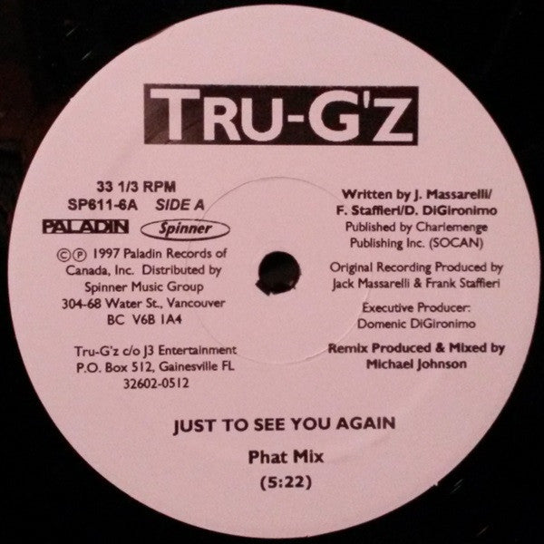 Tru G'z – Just To See You Again – 1997 – RnB/Swing / House (vinyl lp)