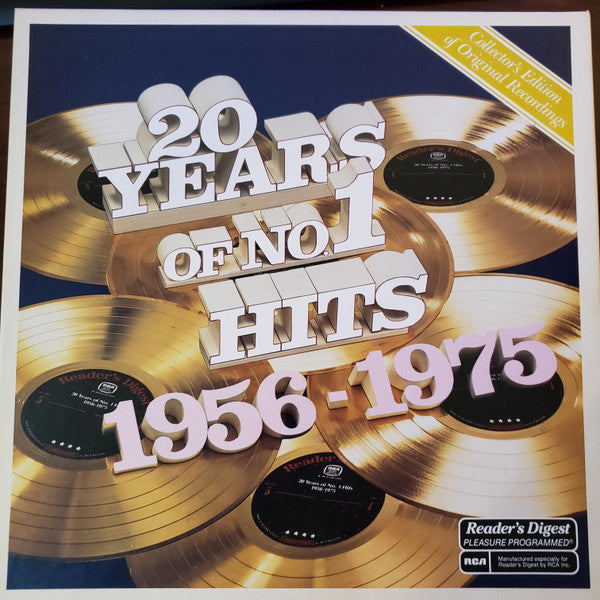 Various – 20 Years Of No. 1 Hits 1956 - 1975 – 1987 – Rock & Roll / Soul / Rhythm & Blues / Doo Wop / Surf / Psychedelic Rock / Folk Rock (vinyl lp) 7 LP SET