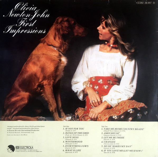 Olivia Newton-John – First Impressions -1974- Country Rock, Pop Rock German Import Vinyl