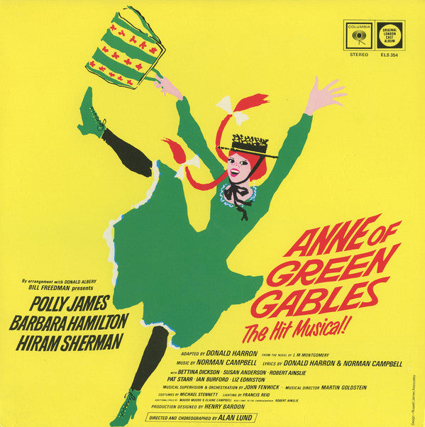 Original London Cast ‎– Anne Of Green Gables - 1969-  Stage & Screen (vinyl)