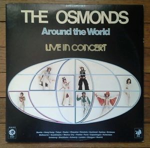 Osmonds ‎– Around The World - Live In Concert 2 lps (vinyl)