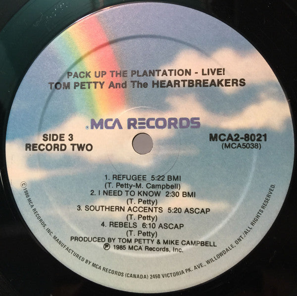Tom Petty And The Heartbreakers ‎– Pack Up The Plantation - Live 1985- 2 lps  (vinyl) great shape !