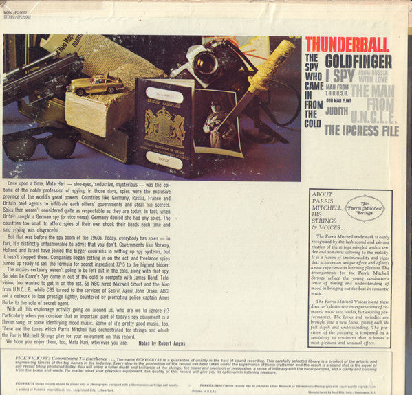 The Parris Mitchell Strings With Brass – Thunderball, Goldfinger, The Man From U.N.C.L.E. + 1965 Jazz, Stage & Screen Style: Theme, Big Band (VINYL)