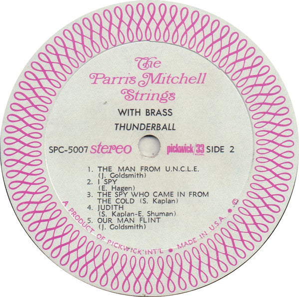 The Parris Mitchell Strings With Brass – Thunderball, Goldfinger, The Man From U.N.C.L.E. + 1965 Jazz, Stage & Screen Style: Theme, Big Band (VINYL)