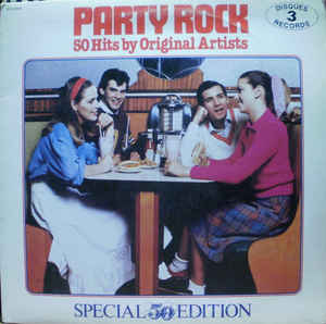 Party Rock -1982- 3 lp set- Puckett, Bill Haley, Del Shannon, Dobie Gray ++ (vinyl)