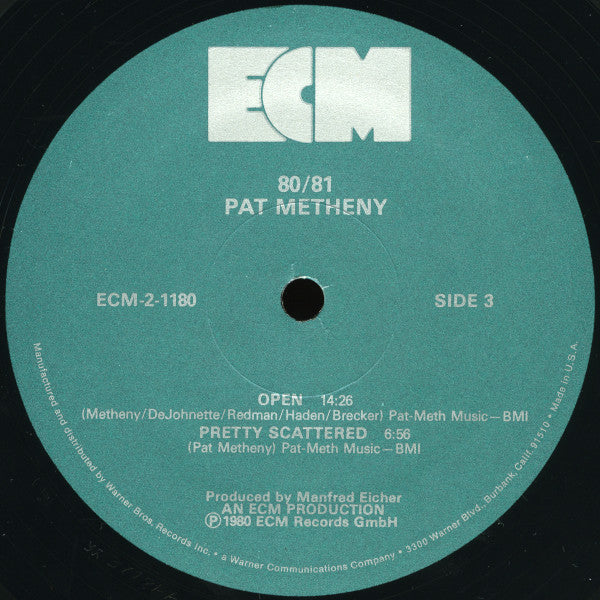 Pat Metheny, Charlie Haden, Jack DeJohnette, Dewey Redman, Mike Brecker – 80/81 - 2 LP -1980-VJazz ,Fusion, Contemporary Jazz, Post Bop (NM Vinyl-) Promo Copy !