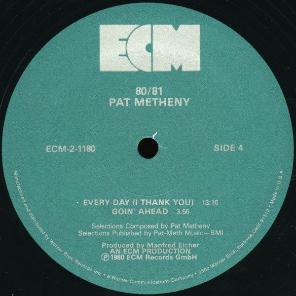 Pat Metheny, Charlie Haden, Jack DeJohnette, Dewey Redman, Mike Brecker – 80/81 - 2 LP -1980-VJazz ,Fusion, Contemporary Jazz, Post Bop (NM Vinyl-) Promo Copy !