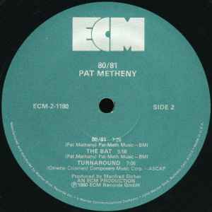 Pat Metheny, Charlie Haden, Jack DeJohnette, Dewey Redman, Mike Brecker – 80/81 - 2 LP -1980-VJazz ,Fusion, Contemporary Jazz, Post Bop (NM Vinyl-) Promo Copy !