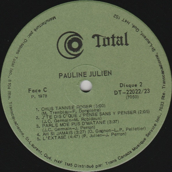 Pauline Julien – Le Meilleur de Pauline Julien - 2 lps- 1978-Chanson, Pop Rock (Vinyl) Mint