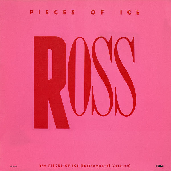 Diana Ross – Ross- Pieces Of Ice - Electronic, Funk / Soul Disco, Synth-pop (  Vinyl, 12", 33 ⅓ RPM, Stereo )
