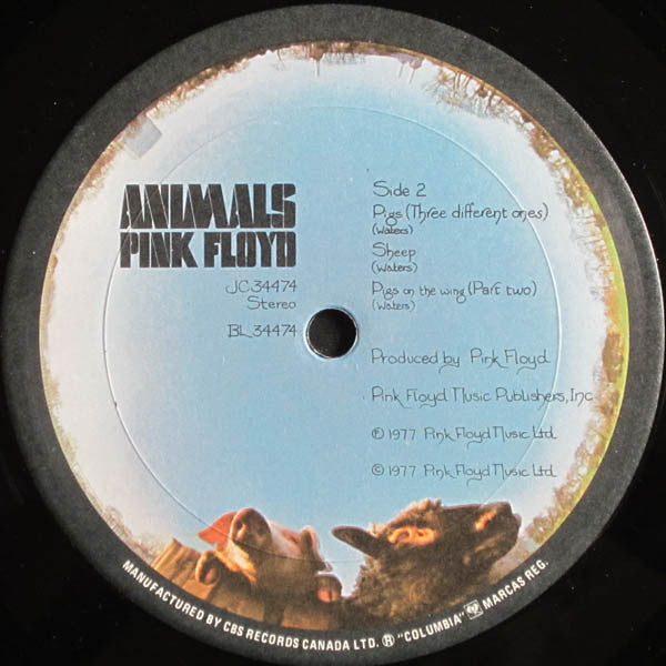 Pink Floyd "Animals" 1977 CBS Lp JC 34474 gatefold - blue ( Clearance Vinyl) Scuffing and rough cover