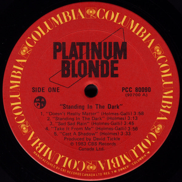 Platinum Blonde – Standing in the Dark – New Wave / Synth Rock / Glam (Vinyl)
