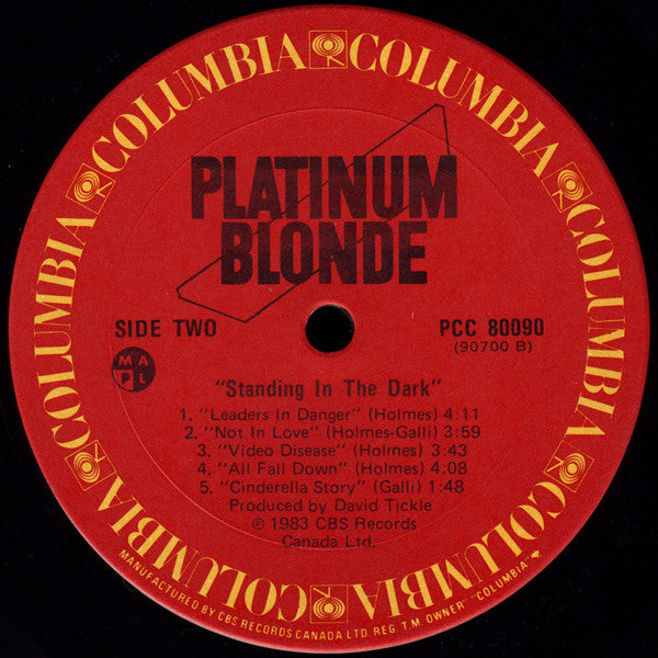 Platinum Blonde – Standing in the Dark – New Wave / Synth Rock / Glam (Vinyl)