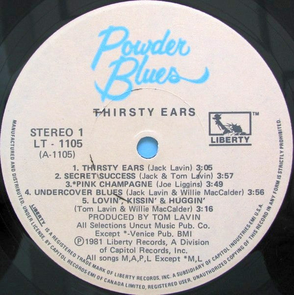 Powder Blues, The  - Thirsty Ears-1981 Blues Rock (vinyl)