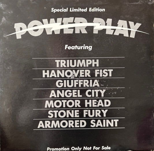 Various Artists – Power Play Sampler (Hard Rock / Heavy Metal , Vinyl LP)Triumph, Motor Head , Armoured Saints
