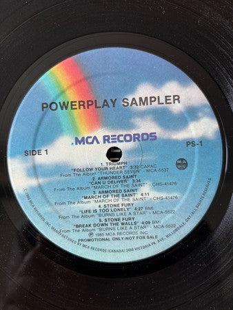 Various Artists – Power Play Sampler (Hard Rock / Heavy Metal , Vinyl LP)Triumph, Motor Head , Armoured Saints
