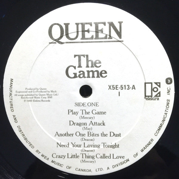 Queen - The Game -1980 - Hard Rock, Pop Rock (vinyl) Excellent Copy !