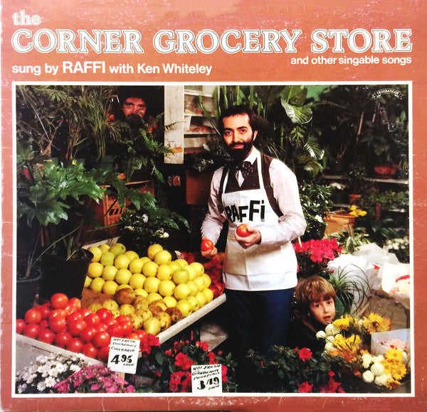 Raffi - With Ken Whiteley ‎– The Corner Grocery Store - 1979- Children's, Folk, World, & Country (vinyl) Mint Copy