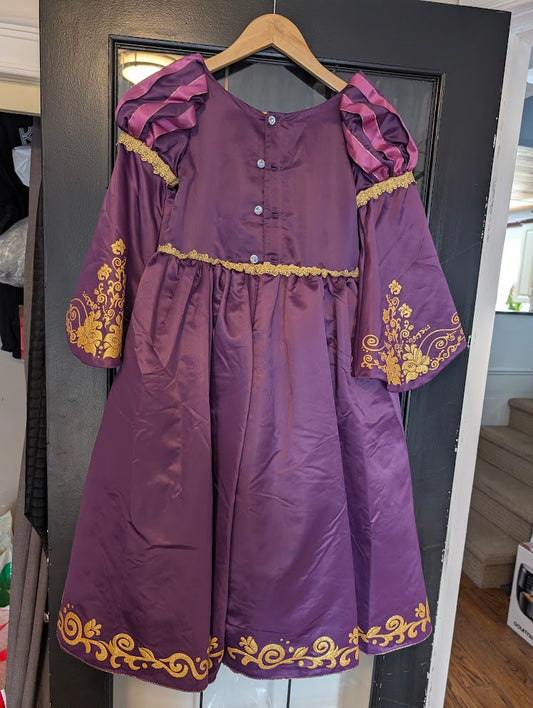 Disney Designer Deluxe Rapunzel Dress 7/8 Costume High Quality!