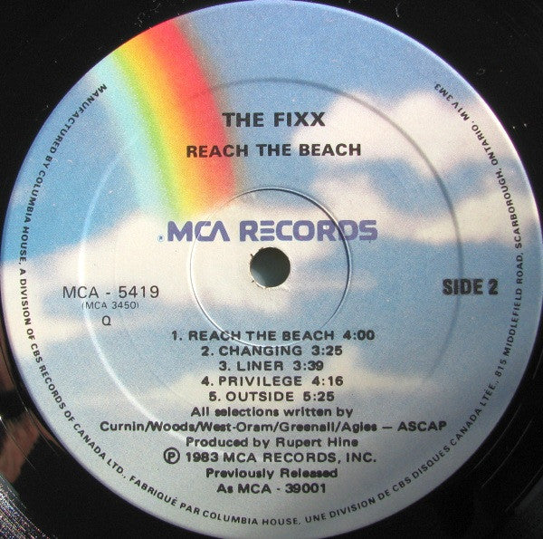 The Fixx – Reach the Beach – 1983 – New Wave / Synth-Rock / Post-Punk (vinyl)