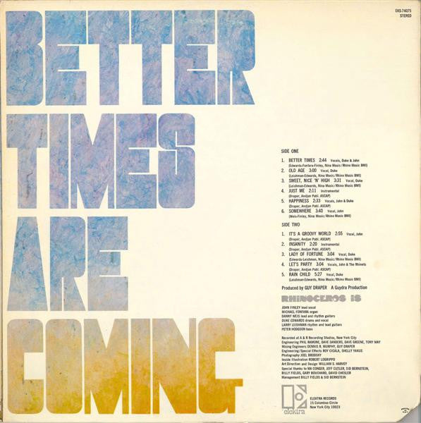 Rhinoceros  Better Times Are Coming - 1970-Blues Rock, Hard Rock (vinyl)