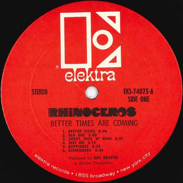 Rhinoceros  Better Times Are Coming - 1970-Blues Rock, Hard Rock (vinyl)