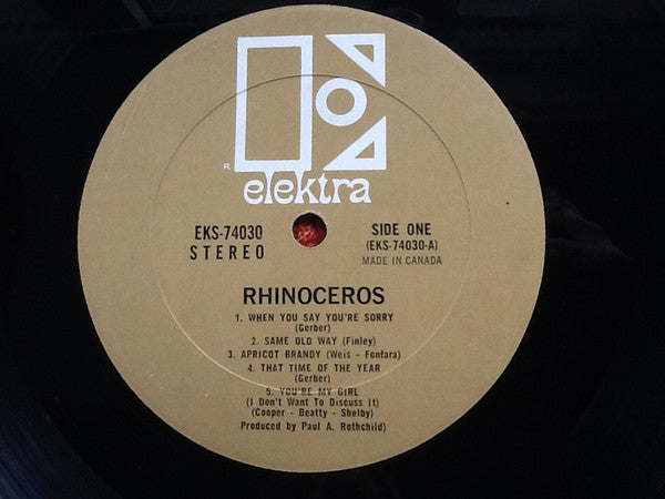 Rhinoceros  Rhinoceros 1968 Blues Rock, Hard Rock (Rare Vinyl)