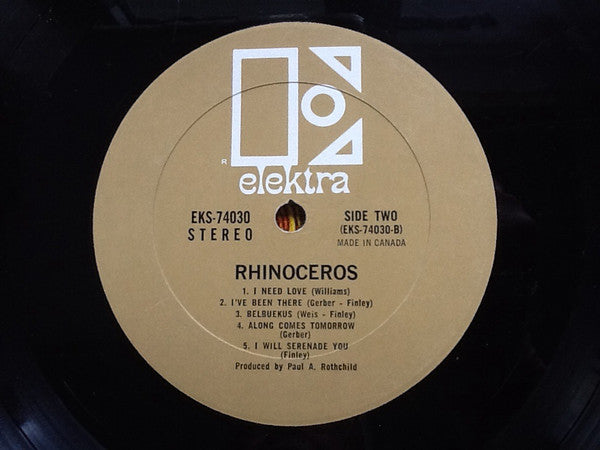 Rhinoceros  Rhinoceros 1968 Blues Rock, Hard Rock (Rare Vinyl)