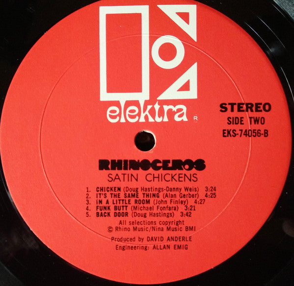 Rhinoceros ‎– Satin Chickens - 1969-Hard Rock, Blues Rock (vinyl)
