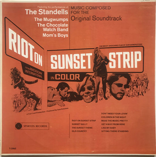 Riot On Sunset Strip - 1967- Rock, Pop, Stage & Screen Style: Soundtrack, Theme - MONO Vinyl - Rare