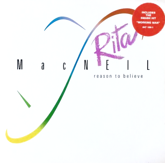 Rita MacNeil ‎– Reason To Believe - 1988 - Pop Vocal , Maritime (Vinyl) Cape Breton
