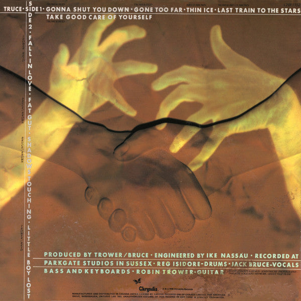 Robin Trower & Jack Bruce – Truce (Rock / Blues‑Rock / Power Trio, Vinyl LP) CHR‑1352