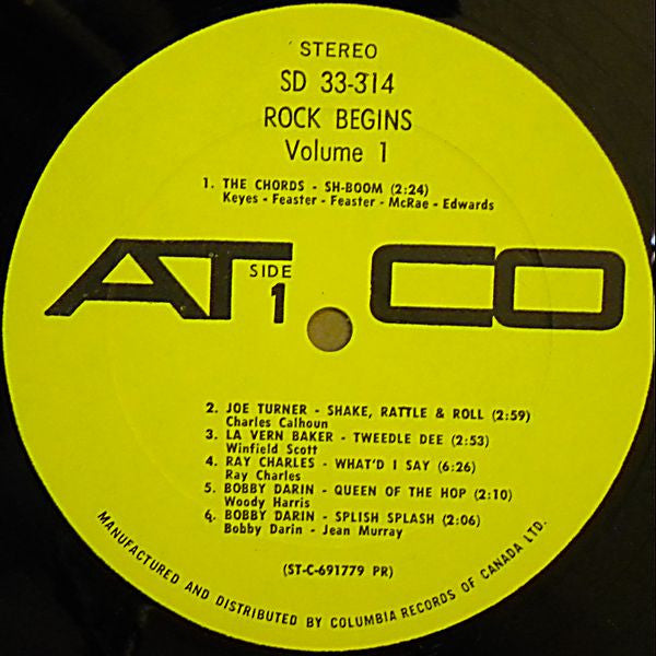 Rock Begins Volume 1 - 1970-Rock & Roll, Rhythm & Blues, Soul (Vinyl)