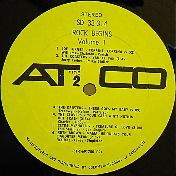 Rock Begins Volume 1 - 1970-Rock & Roll, Rhythm & Blues, Soul (Vinyl)