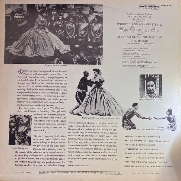 Rodgers And Hammerstein The King And I - 1962-Stage & Screen Style: Musical, Soundtrack (Vinyl) NMint