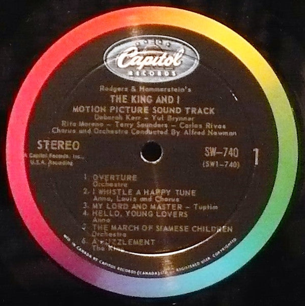 Rodgers And Hammerstein The King And I - 1962-Stage & Screen Style: Musical, Soundtrack (Vinyl) NMint
