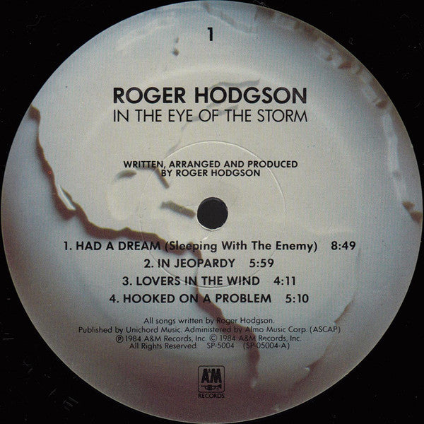 Roger Hodgson - In The Eye of The Storm - 1970 Classic ( Vinyl )
