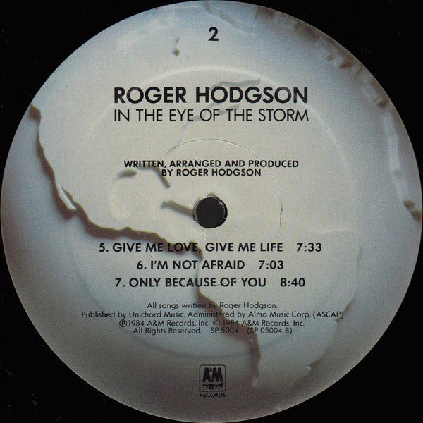 Roger Hodgson - In The Eye of The Storm - 1970 Classic ( Vinyl ) mint copy