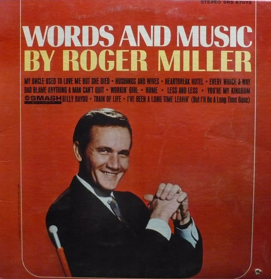 Roger Miller ‎– Words And Music By Roger Miller - 1966-Country, Folk ( Mono Viny)