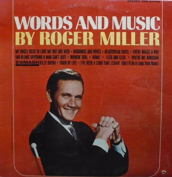 Roger Miller ‎– Words And Music By Roger Miller - 1966-Country, Folk ( Mono Viny)