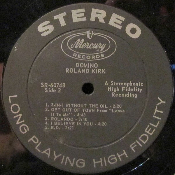 Roland Kirk – Domino 1962- Jazz Style: Bop, Post Bop (Rare Vinyl)