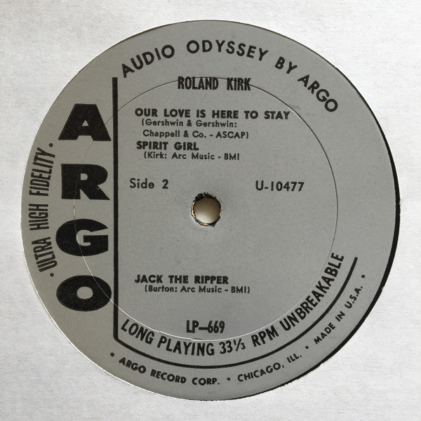 Roland Kirk – Introducing Roland Kirk 1960- Jazz Style: Hard Bop (Rare ...