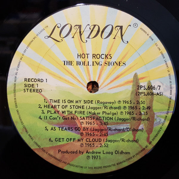 Rolling Stones, The ‎– Hot Rocks 1964-1971 - 2 Vinyl lps- Classic Rock (vinyl)Tree Label -