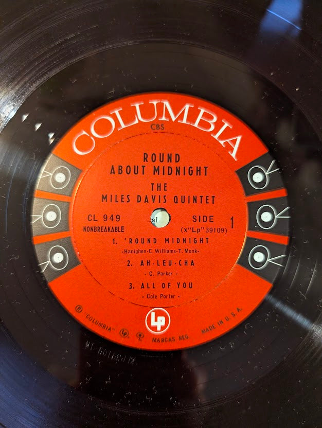 Miles Davis ‎– 'Round About Midnight- 1957 Jazz, Hard Bop