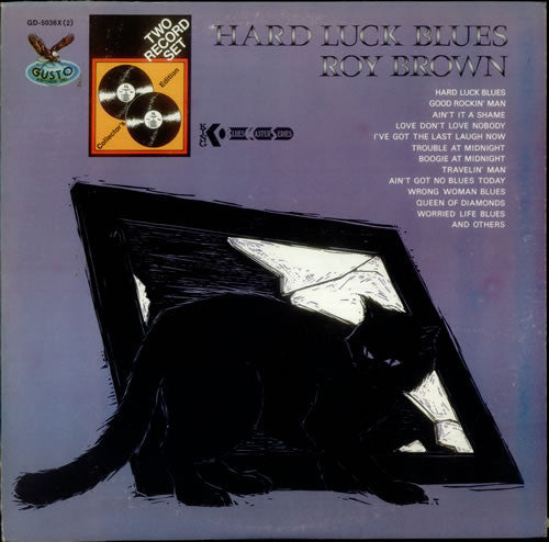 Roy Brown ‎– Hard Luck Blues 2 Lps - 1979-Blues Style: Rhythm & Blues (Rare Blues Vinyl)