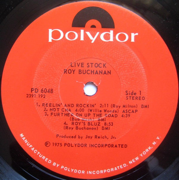 Roy Buchanan – Live Stock 1975 Rock, Blues Style: Blues Rock ( Vinyl)
