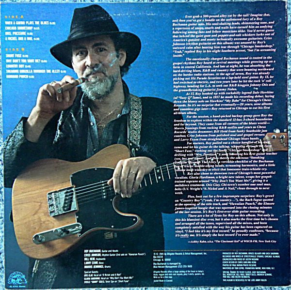 Roy Buchanan – When A Guitar Plays The Blues 1985 Genre: Rock, Blues Style: Electric Blues, Blues Rock (Vinyl)