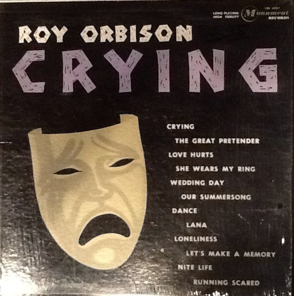 Roy Orbison ‎– Crying - 1962-Soft Rock (vinyl) Rare Vinyl